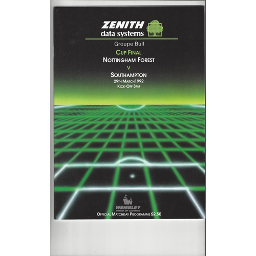 Full Members Mercantile Simod & Zenith Final Football Programmes