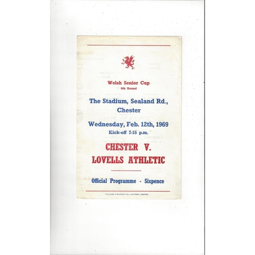 Welsh Cups. (All Cups) Football Programmes