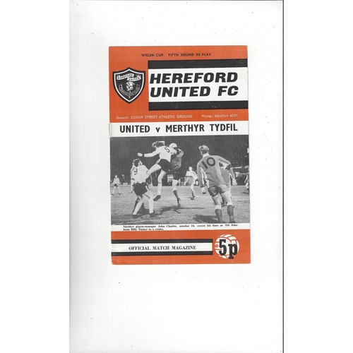 Welsh Cups. (All Cups) Football Programmes