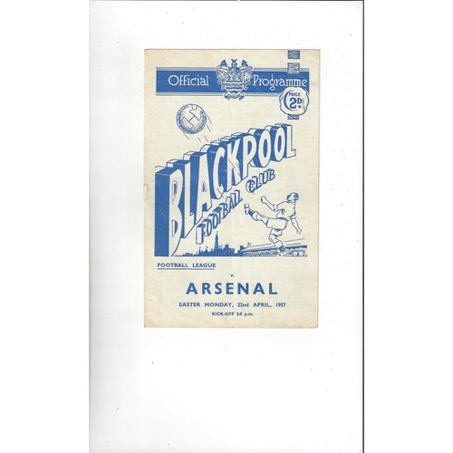 Blackpool Home Football Programmes