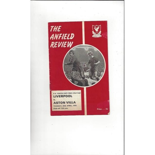 FA Youth Cup Final Football Programmes