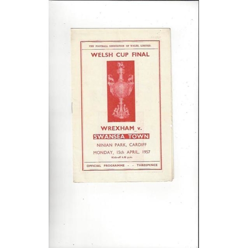 Welsh Cup Final Football Programme