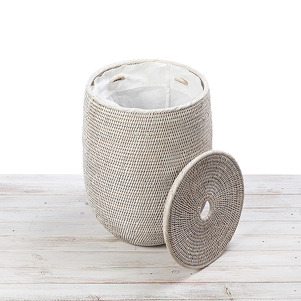 Tala Palm laundry basket with cotton liner URU Home Ratten Baskets