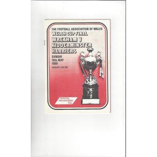 Welsh Cup Final Football Programme