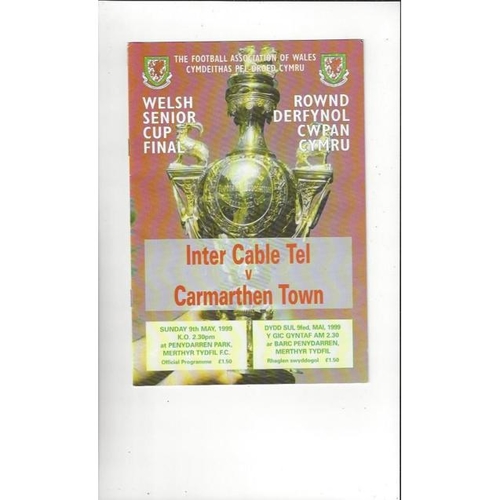 Welsh Cup Final Football Programme