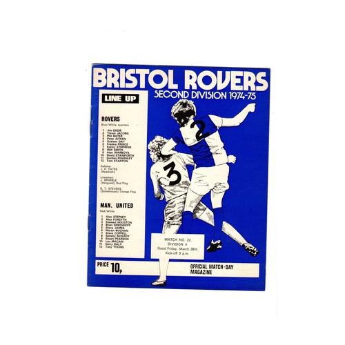 Bristol Rovers Home Football Programmes