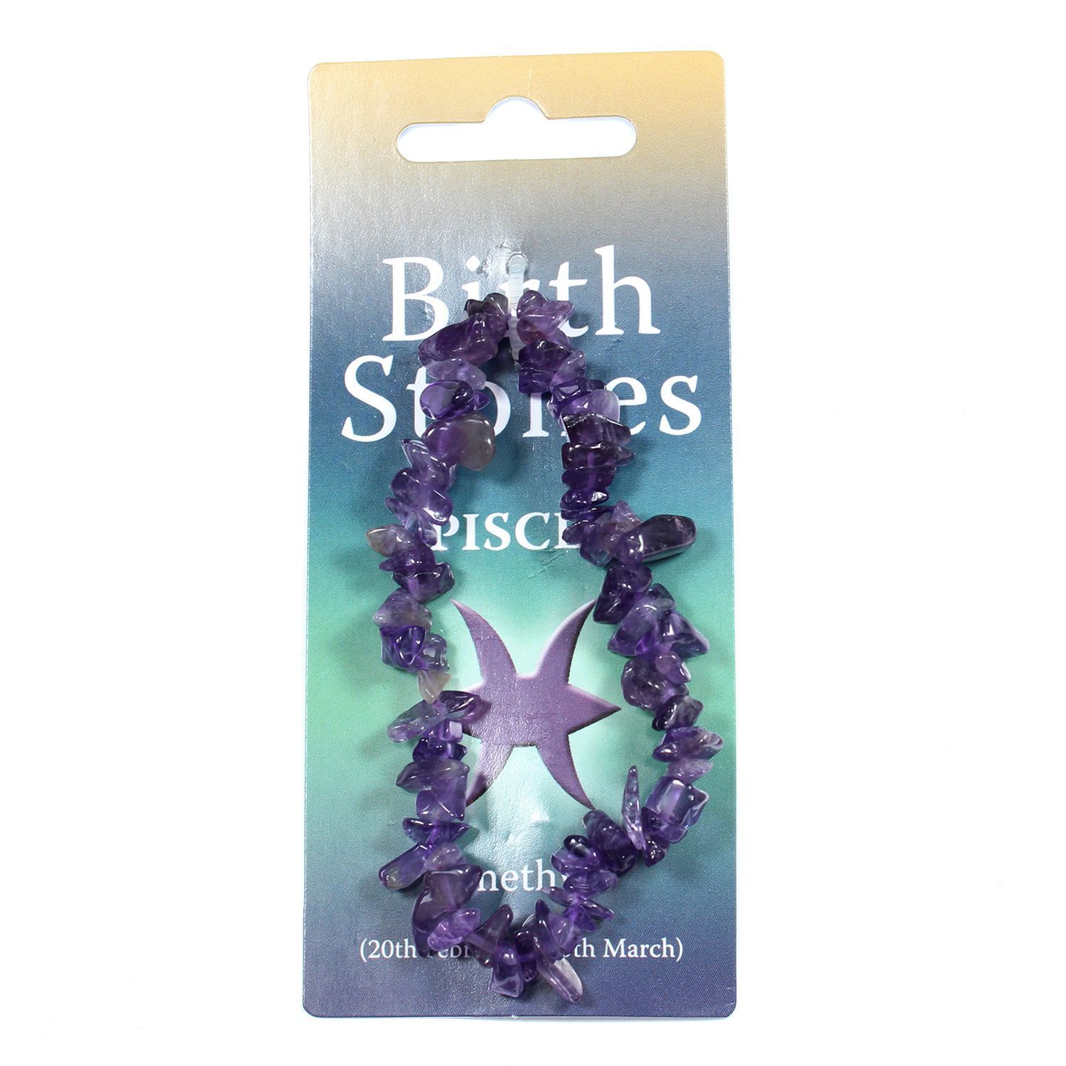 Pisces Birthstone Chip Bracelet UK