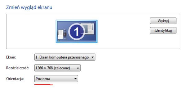 Orientacja ekranu