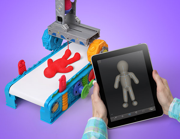 F487 play doh 3d printer inuse