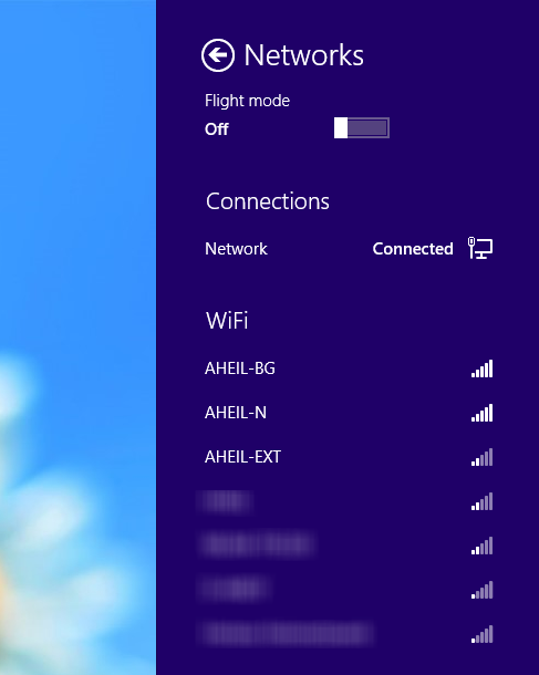Win8 wifi