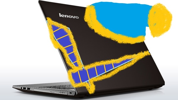 Lenovo laptop ideapad z500 touch side 10