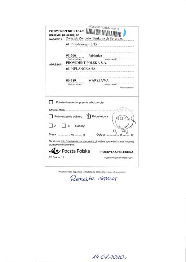 Pot. nad. provident renata gmur