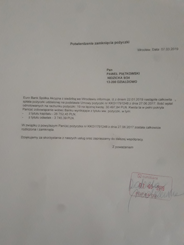 Za%c5%9bwiadczenie pawe%c5%82 pi%c4%85tkowski millennium eb