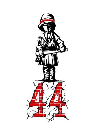 Maly powstaniec bia%c5%82a wzor