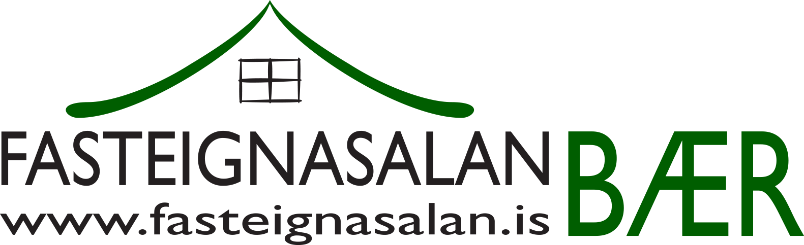 Fasteignasalan BÆR logo