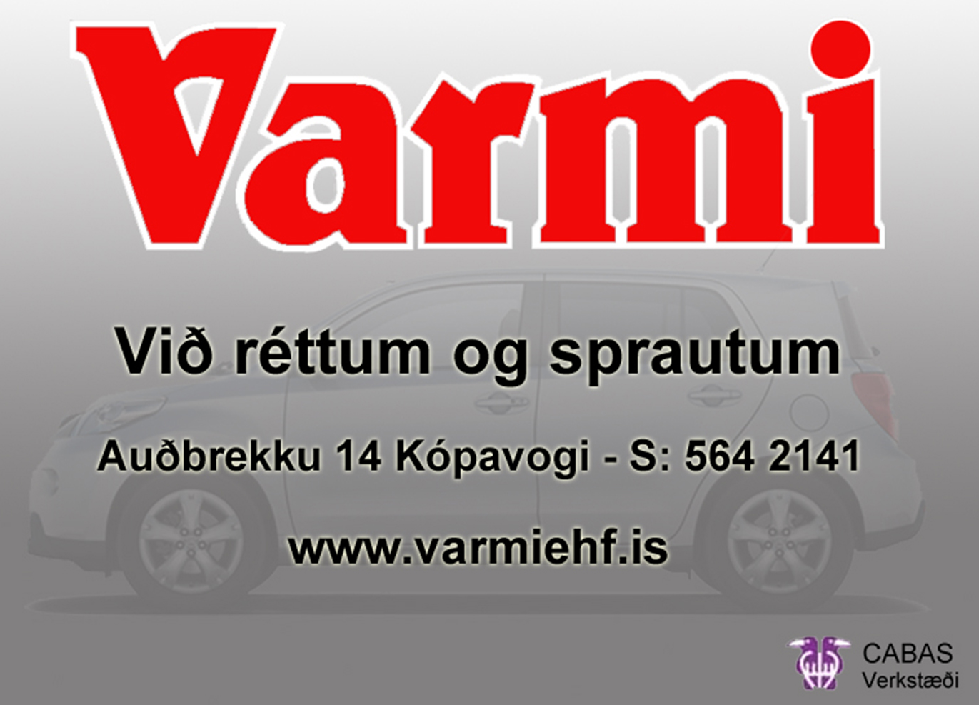 Bílamálunin Varmi  logo