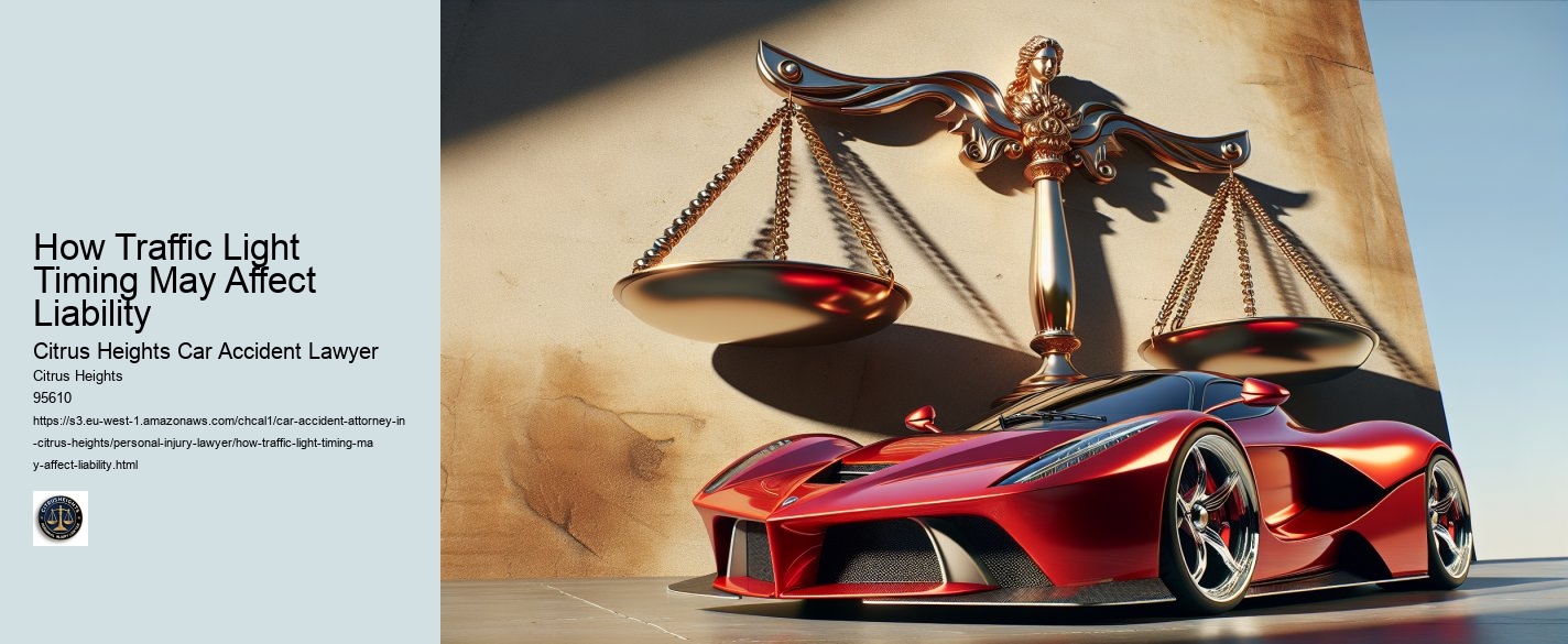 How Traffic Light Timing May Affect Liability