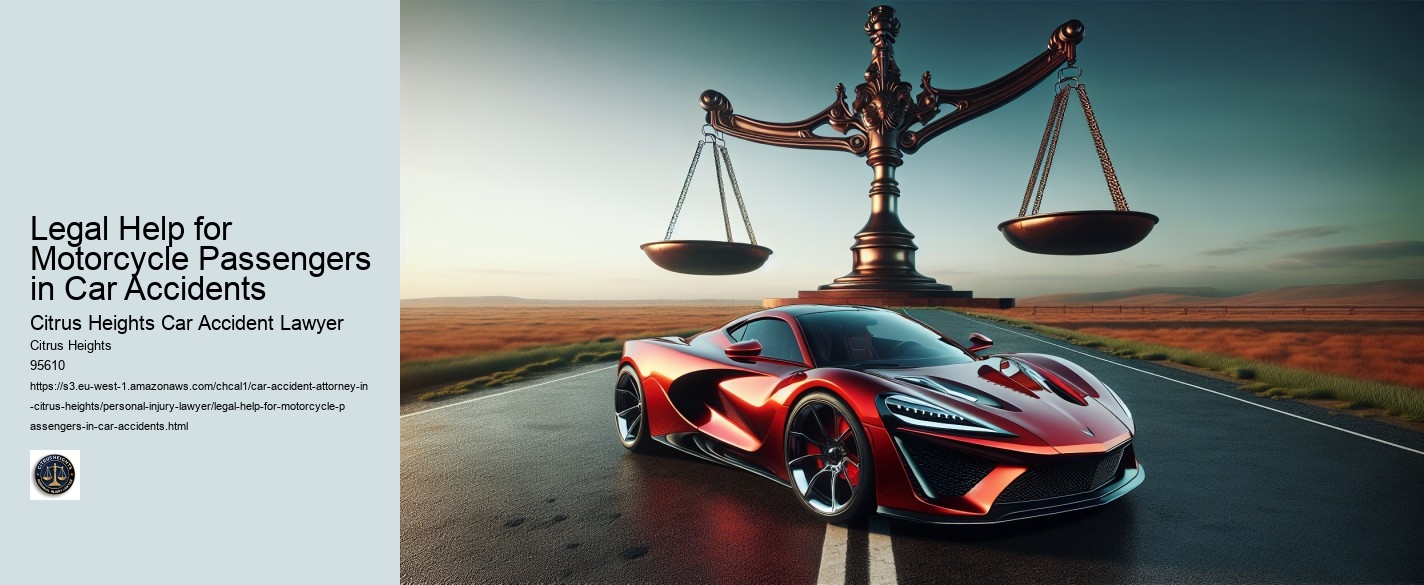 Legal Help for Motorcycle Passengers in Car Accidents