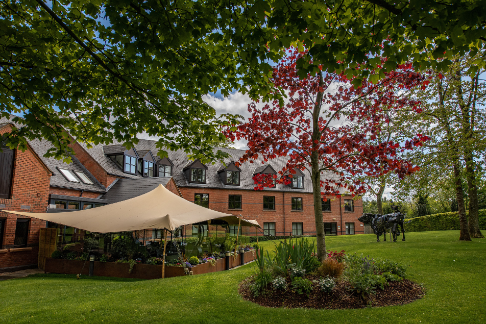 Hotel exterior terrace