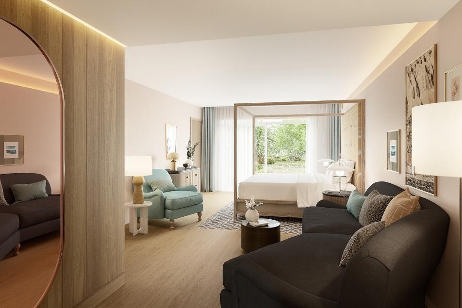 Ultra luxe suite bedroom interior