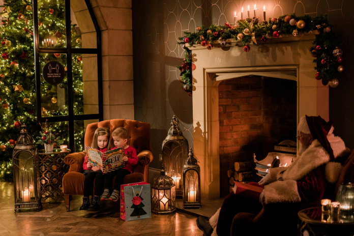 Clandeboye lodge fireplace with santa 2
