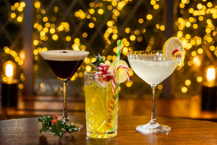 Cocktails at coq bull