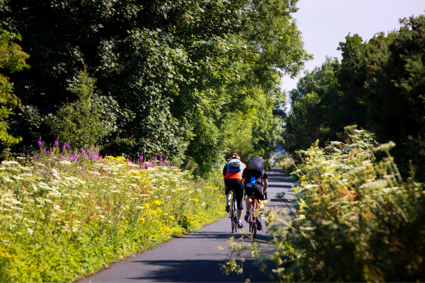 Cycling comber greenway