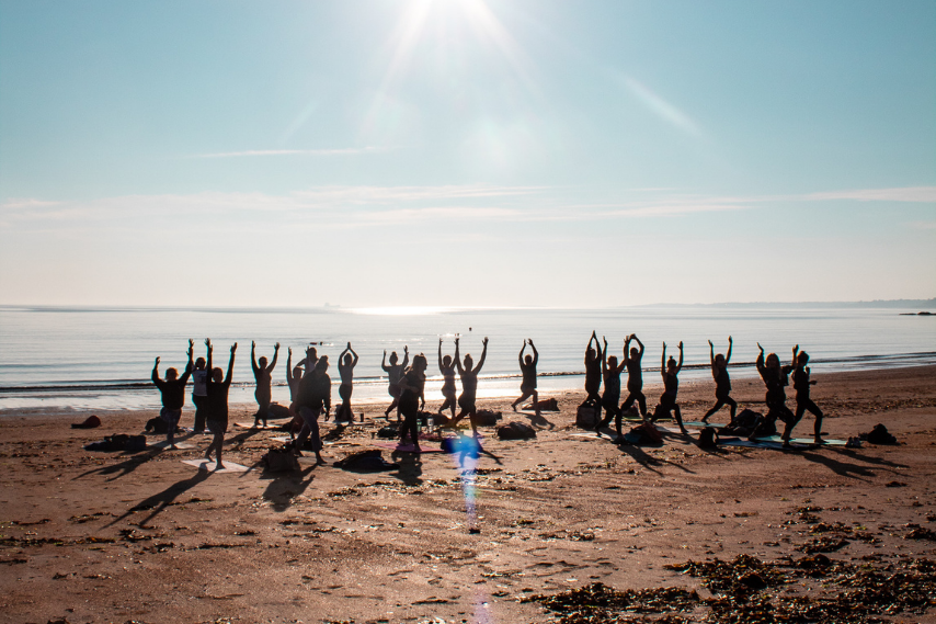 Water wellness yoga