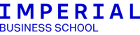 Bold blue text reads "IMPERIAL BUSINESS SCHOOL" on a plain white background, conveying a formal and professional tone.