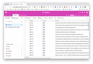 a screenshot of an airtable database