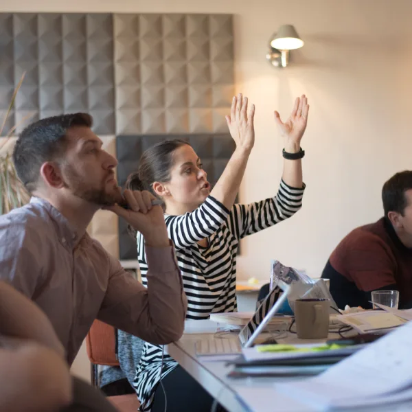 Group in a kick off workshop