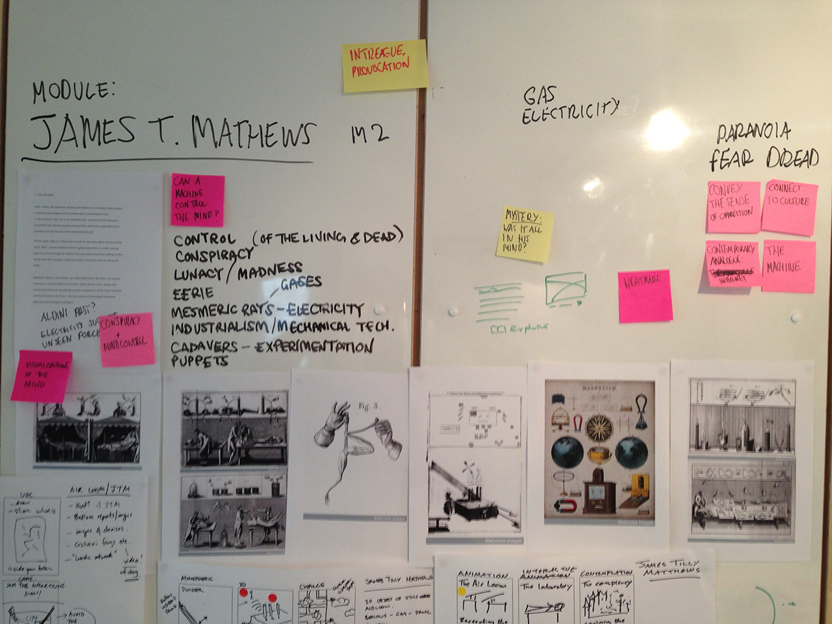 A map detailing the emotional journey we were trying to create for our users