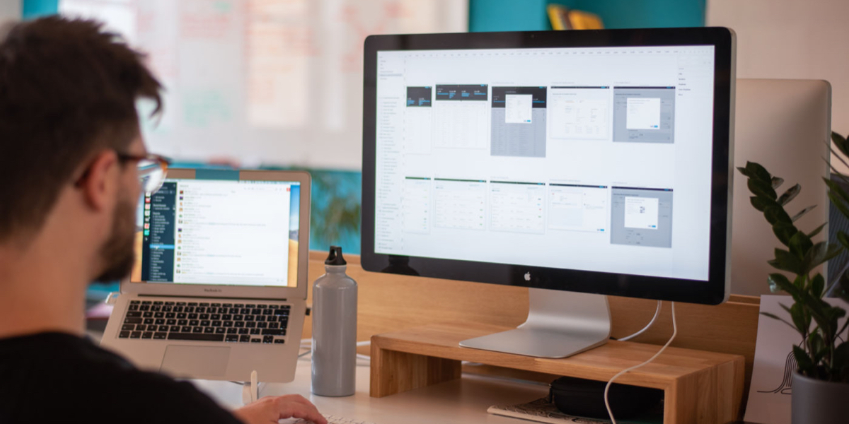 investment bank design on screen