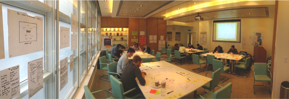 A group of people in a co-design session