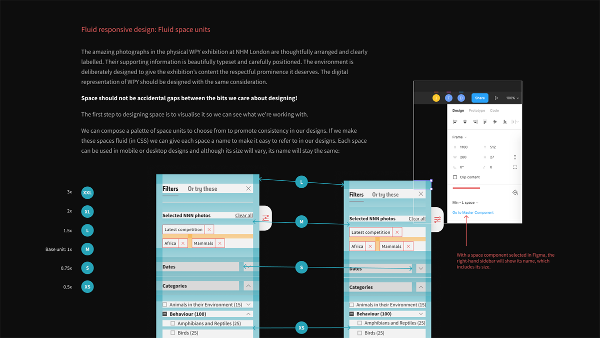 A design file with annotated screenshots.