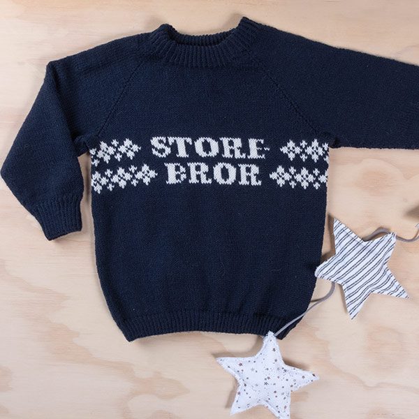 Bluum strikkegenser Storebror genseren Bluum Bluum strikkegenser Traktorgenseren Bluum