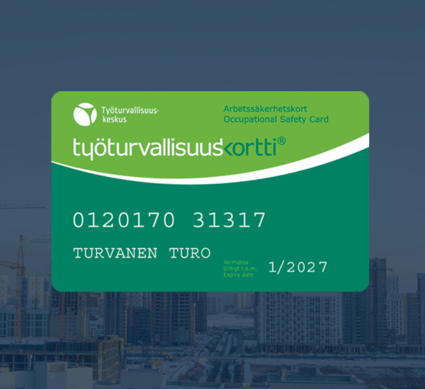 Viralliset työturvallisuuskorttikoulutukset nyt tarjoushintaan 54€!