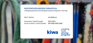 Nostoapuvälineiden tarkastaja