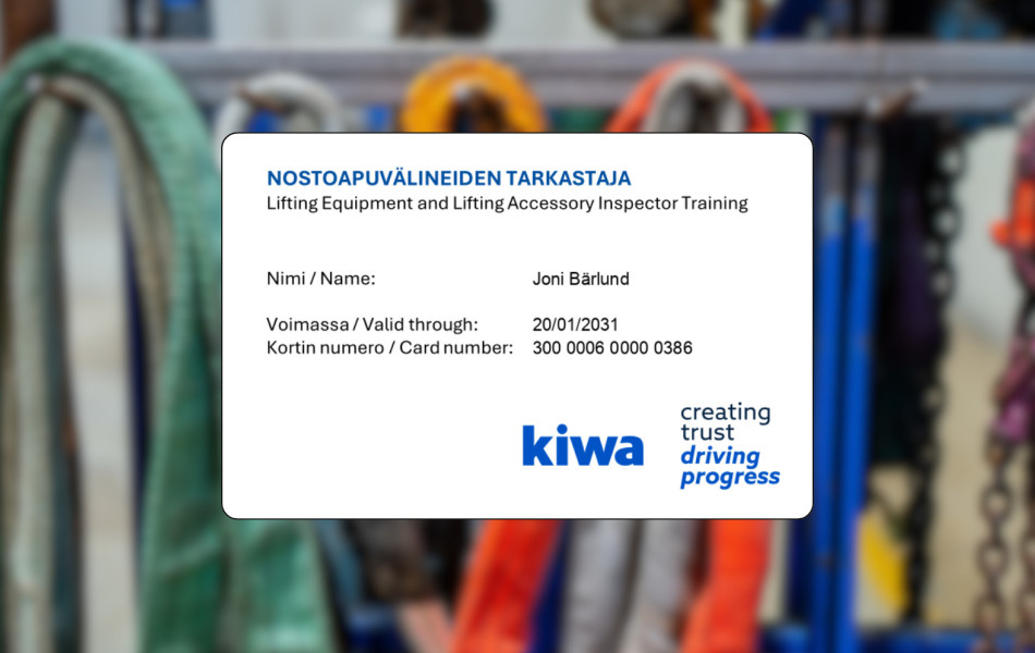 Nostoapuvälineiden tarkastaja