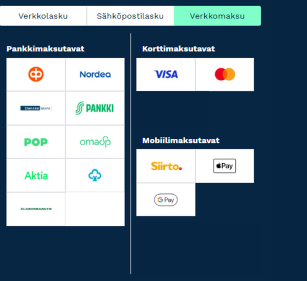 Paytrail-maksutavat nyt myös yrityksille!