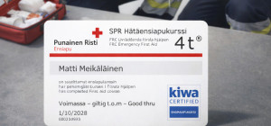 SPR Hätäensiapukurssi 4 t® verkkokoulutus sähköalalle