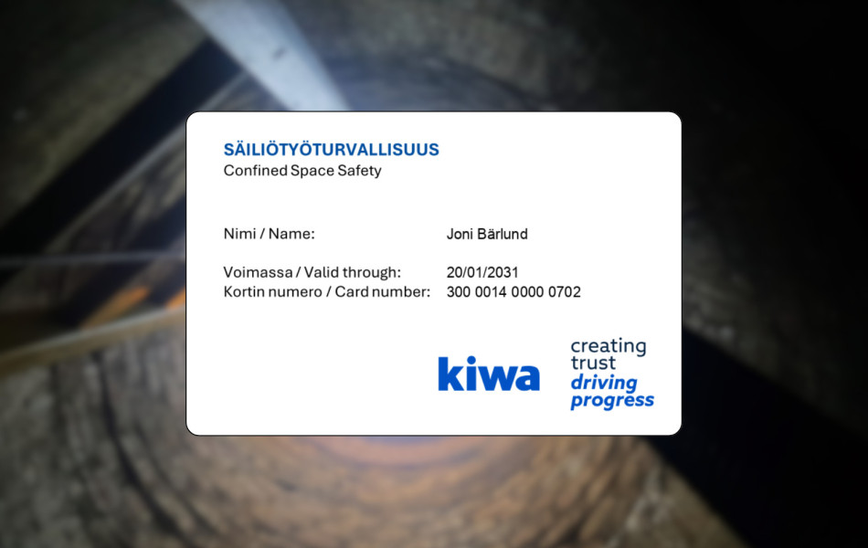 Säiliö- ja suljetun tilan työ -koulutus