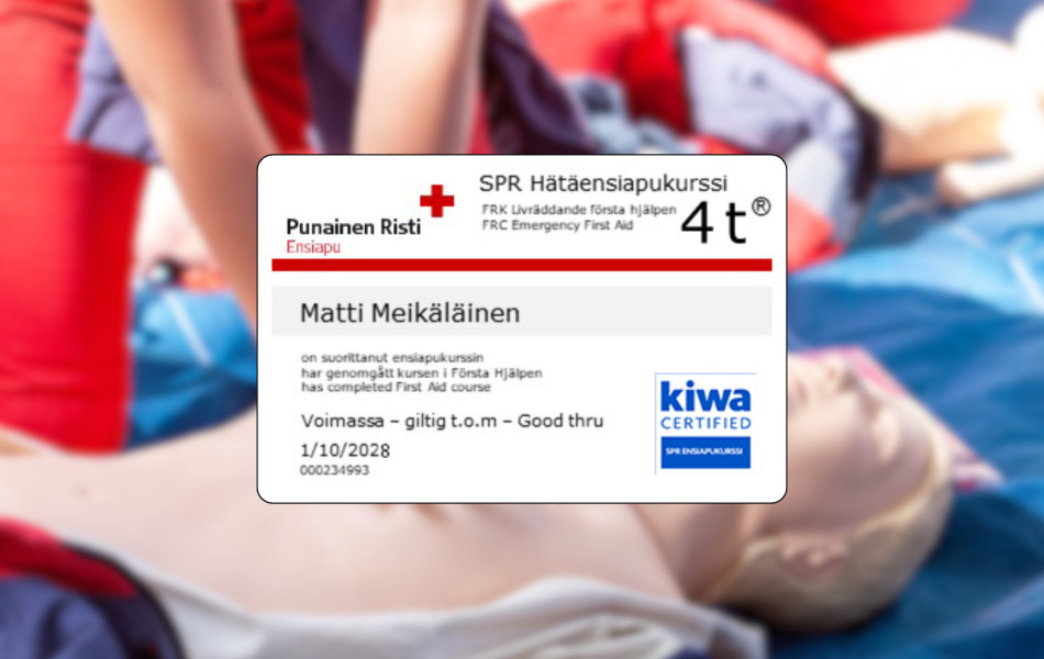 SPR Hätäensiapukurssi 4 t®