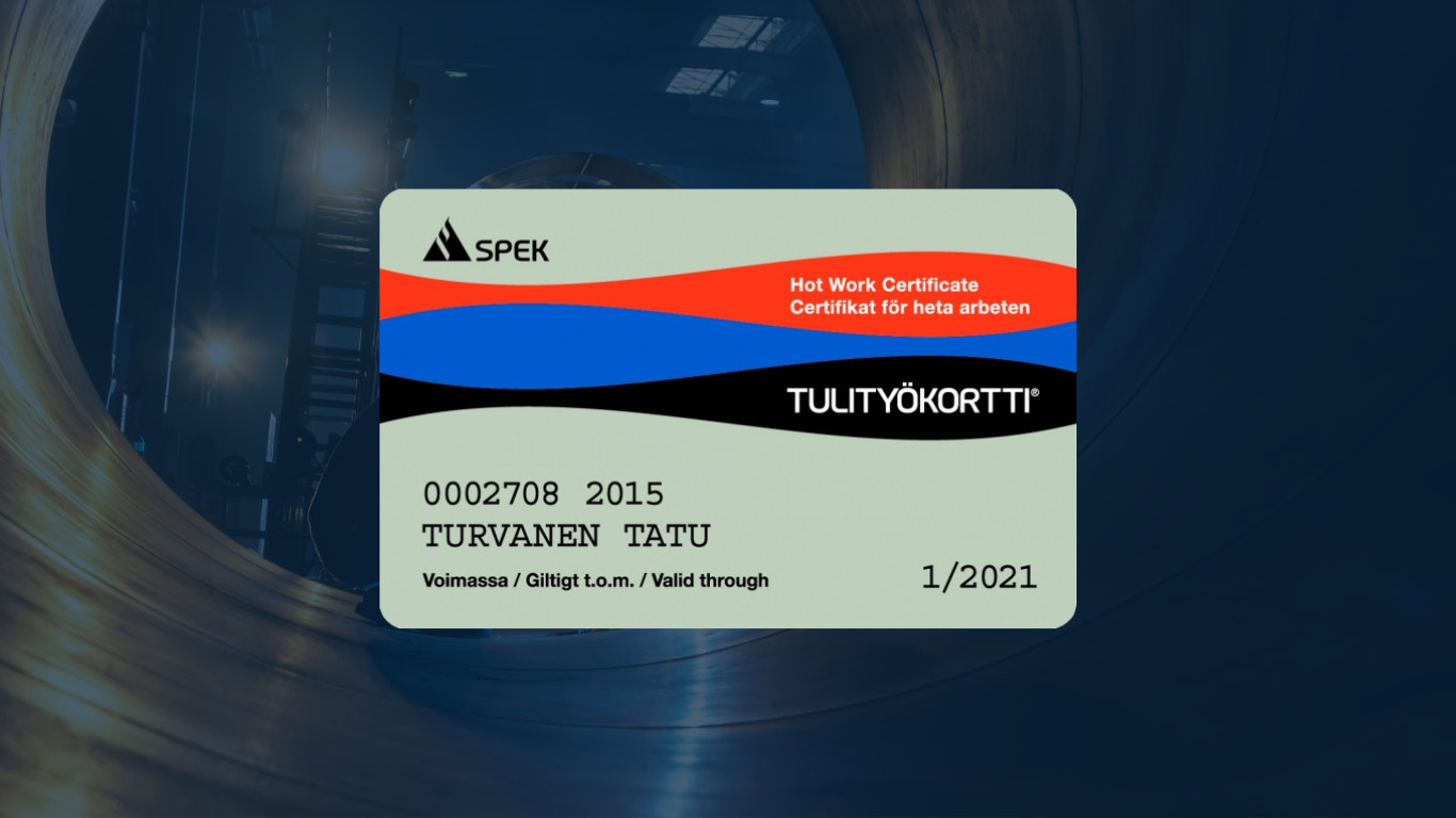 Tulityökortti - kertauskoulutus