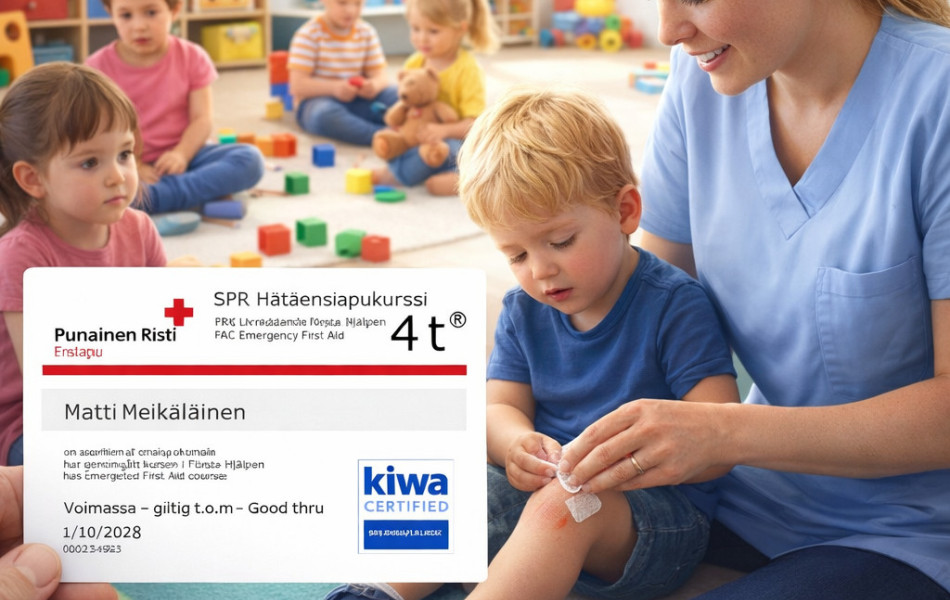 SPR Hätäensiapukurssi 4 t® verkkokoulutus lasten kanssa toimiville