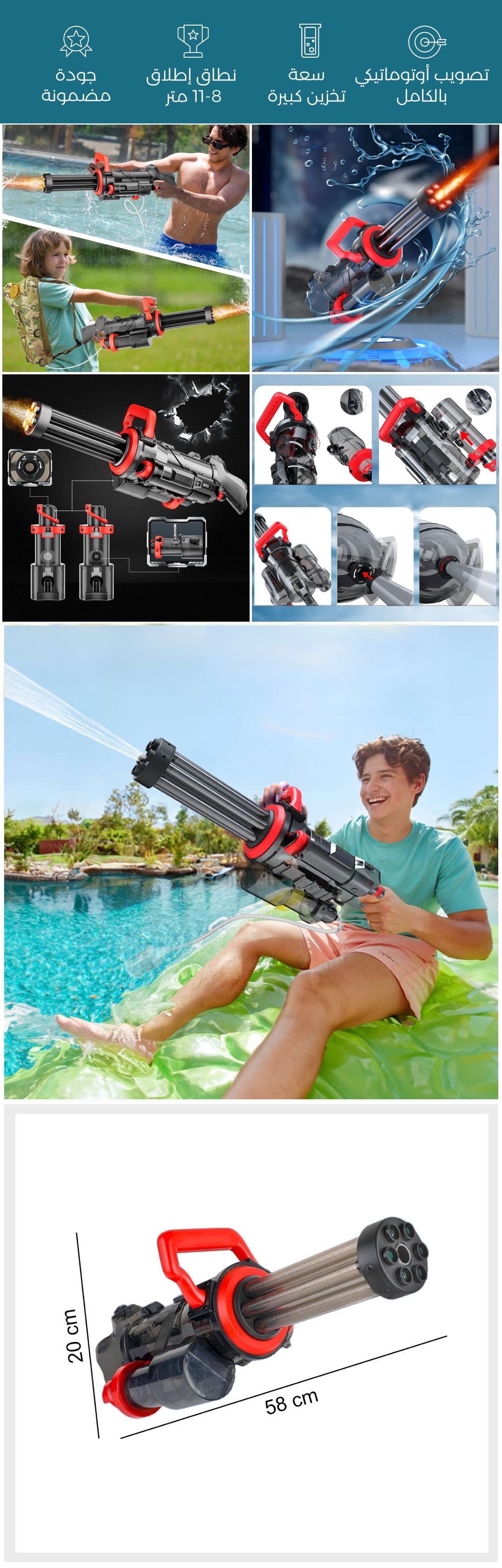 مسدس الماء الأوتوماتيكي النفاث - صورة توضيحية