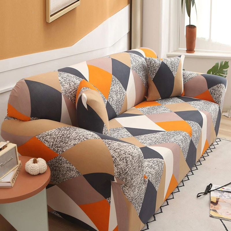 غطاء الأريكة المطاطي - مقعدين - 9