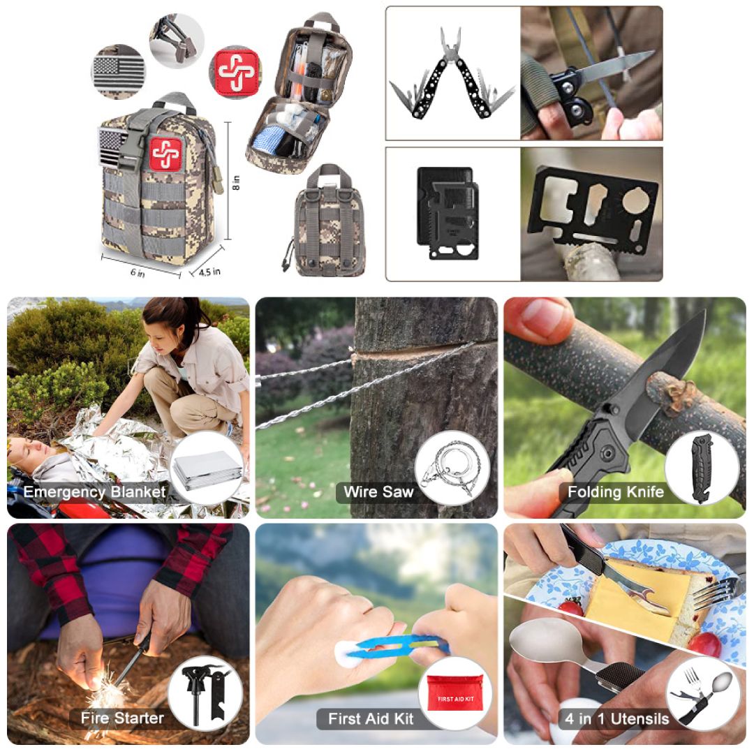 Camping Survival Kit Bag- 34 pcs product thumbnail 6
