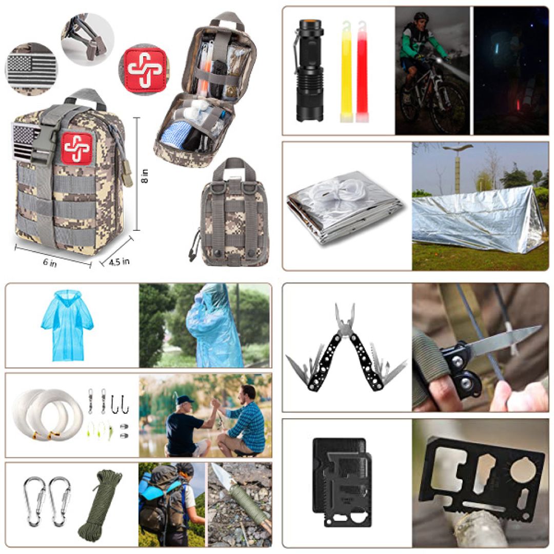 Camping Survival Kit Bag- 34 pcs product thumbnail 9