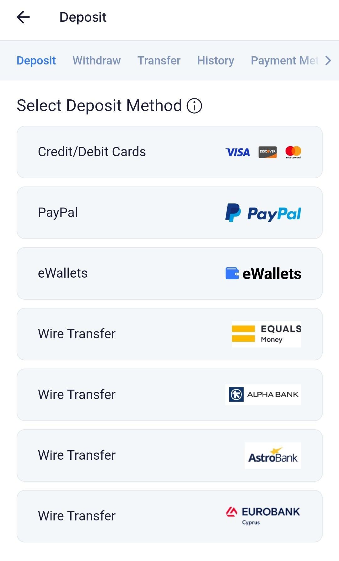 Deposit NAGA
